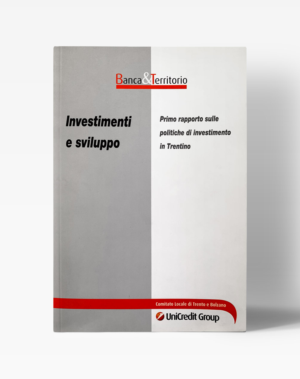 Copertina del libro "Investimenti e sviluppo - Primo rapporto sulle politiche di investimento in Trentino"
