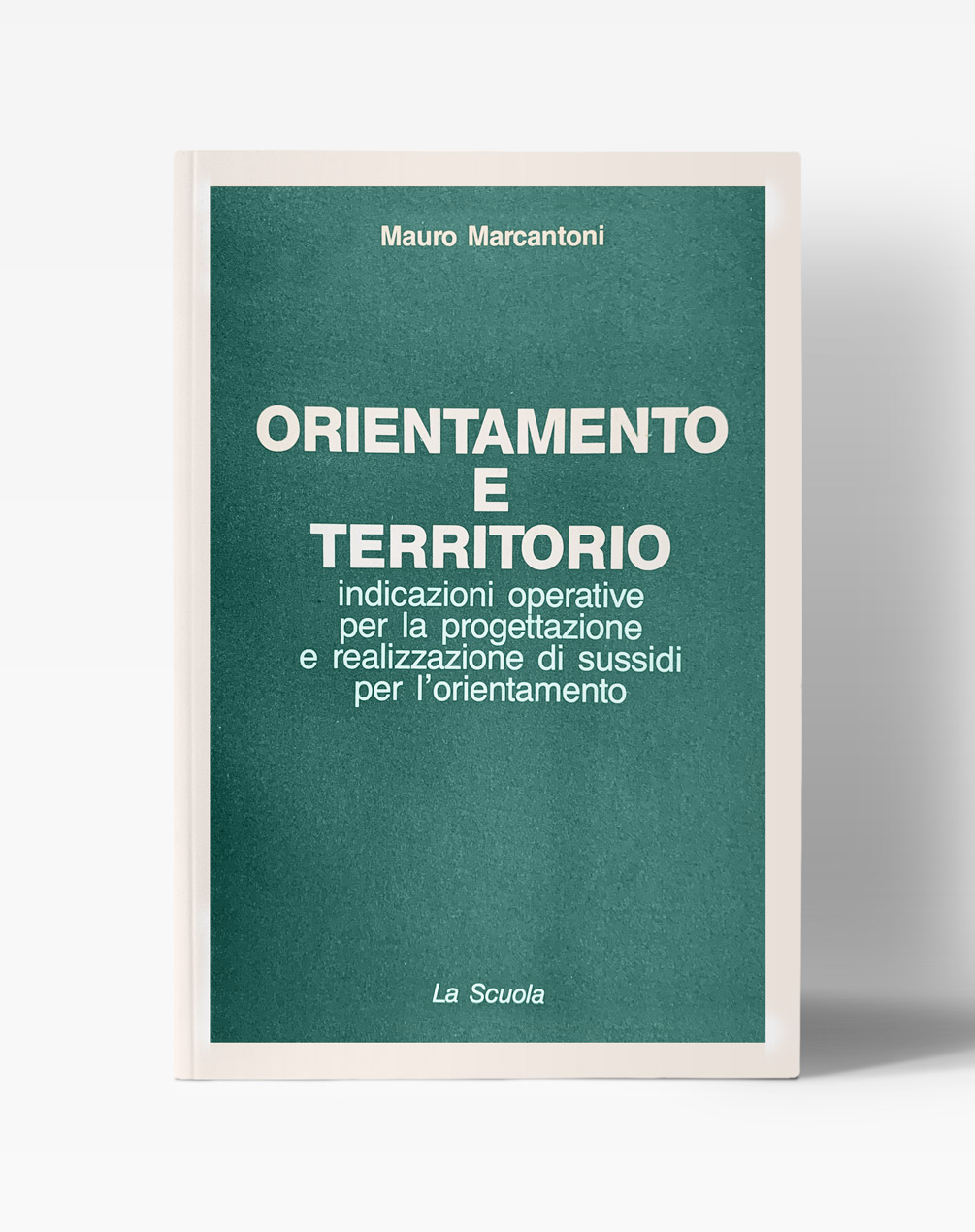 Copertina del libro "Orientamento e territorio - Indicazioni operative per la progettazione e realizzazione di sussidi per l'orientamento"